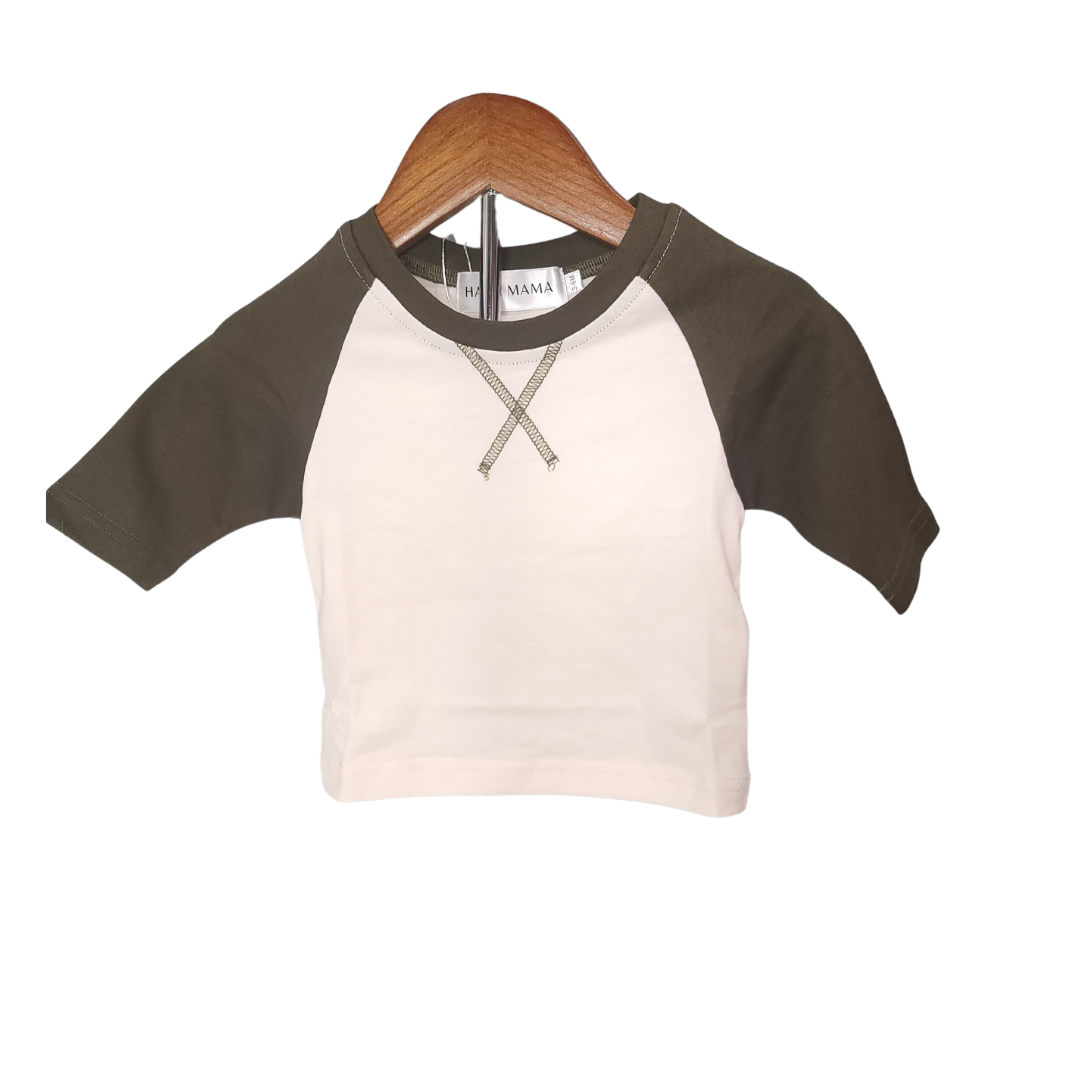 Olive Baseball Tee