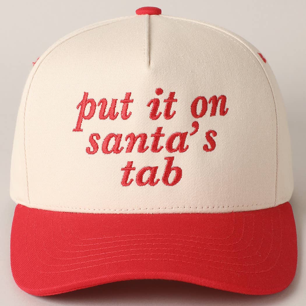 Put It On Santa's Tab Baseball Cap