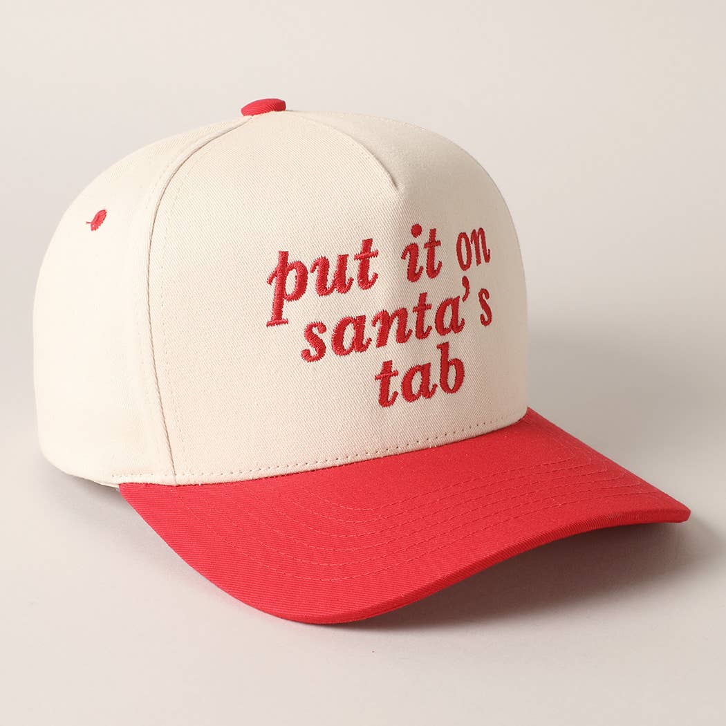 Put It On Santa's Tab Baseball Cap