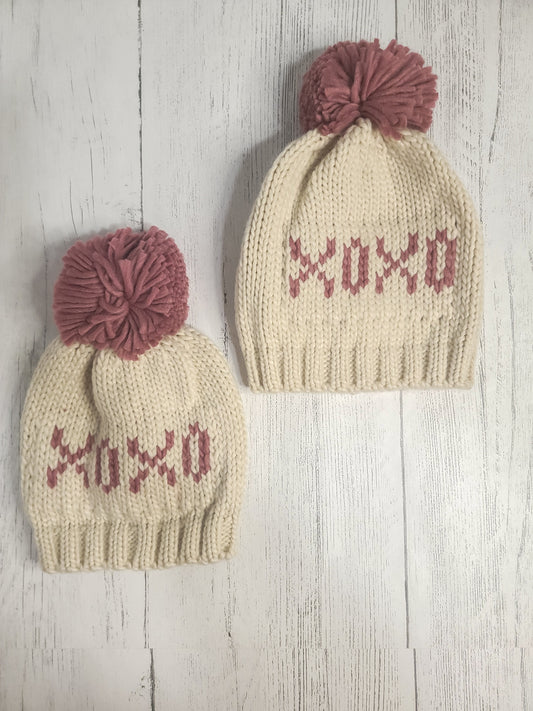 XOXO knit beanie